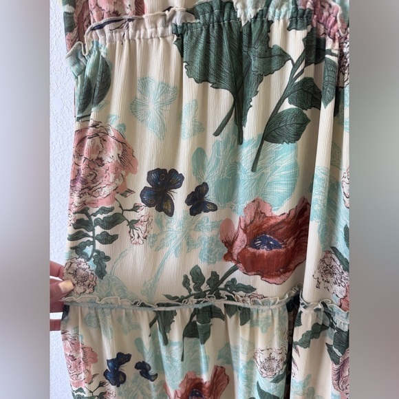 Anthropologie Maeve maxi dress tan floral size 2 - Picture 7 of 11